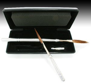 Photo2: Mack Brush Laser Lines Polished Aluminum Brush Kit