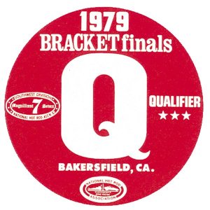 Photo1: HOT ROD Sticker 1979 BRACKET Finals QUALIFIER Sticker
