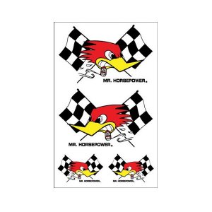 Photo1: Clay Smith Checkered Flag Decal Set
