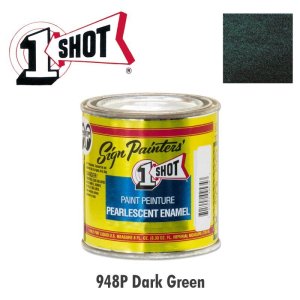 Photo1: Dark Green 948P - 1 Shot Paint Pearlescent Enamels