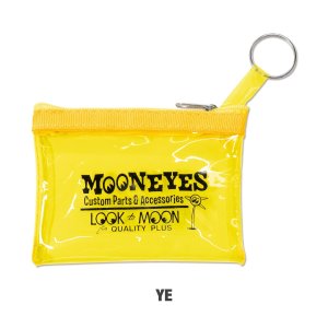 Photo2: MOON Key Ring Zippered Pouch