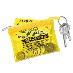 Photo4: MOON Key Ring Zippered Pouch