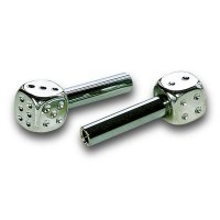 Chrome Plated Dice Door lock Knob