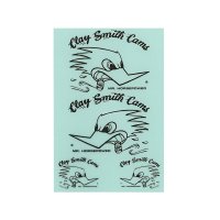 Clay Smith Clear Base Sticker Set   (Black)
