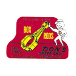 Photo1: HOT ROD Sticker DON'S SPEED SHOP Sticker