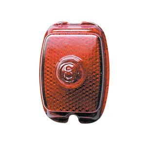 Photo1: Old School Tail Lamp Lens w/8-Ball Relief