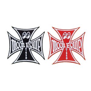 Photo1: MOON Equip Iron Cross Patch