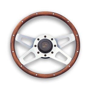 Photo1: Grant Challenger Wood Grip Silver Spoke 34cm