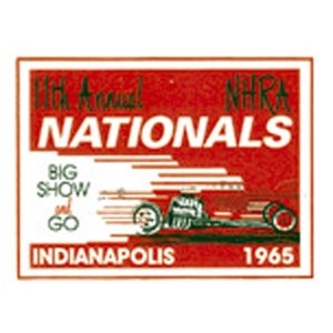 Photo1: HOT ROD Sticker 1965 NHRA INDIANAPOLIS NATIONALS Sticker