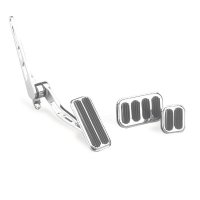 LOKAR Throttle Pedal Chrome Steel W/Rubber