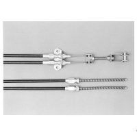 LOKAR Trans mount Brake Cables Black Housing