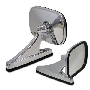 Photo1: 70's Style Square Mirror (Japanese Domestic, Left and right share)  GT800