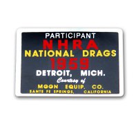 HOT ROD Sticker 1959 NHRA / MOON EQUIP.Sticker