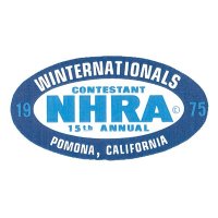HOT ROD Sticker 1975 NHRA WINTERNATIONALS CONTESTANT Sticker
