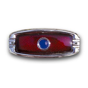 Photo1: 41-'48 Chevy Tail Lense Only w/ Blue Dot