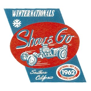 Photo1: HOT ROD Sticker 1962 NHRA WINTERNATIONALS Show & Go