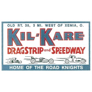 Photo1: HOT ROD Sticker KIL-KARE DRAGSTRIP and SPEEDWAY