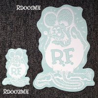 Rat Fink Decal White L 20x14cm