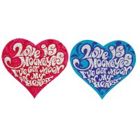 LOVE MOON Metal Decal