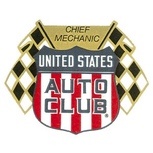 Photo1: HOT ROD Sticker UNITED STATES AUTO CLUB Sticker