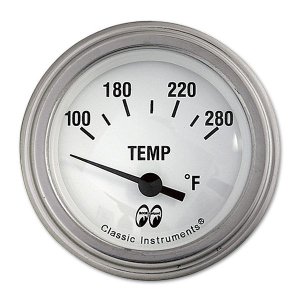 Photo1: MOON Equipped 2inch Water temperature (Electric)   (White)