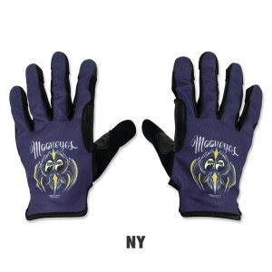Photo3: MOON Pinstriping Mesh Gloves