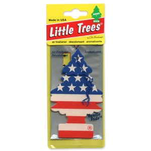Photo1: Little Tree Air Freshener Star & Stripe