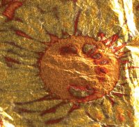 Variegated Gold Leaf  (RED)