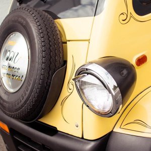 Photo2: Head Light Visors  (Pair)