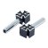 Photo2: Iron Cross Black Door lock Knob (2)