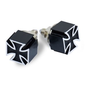 Photo2: Iron Cross Black License Bolt