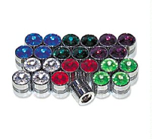 Photo1: Jewel Air Valve Caps (sets 2)