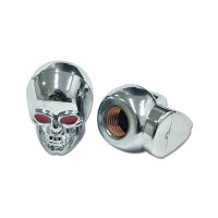Chromed Skull Air Valve Caps