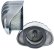 Photo2: Finned clamshell cast air cleaner (2)