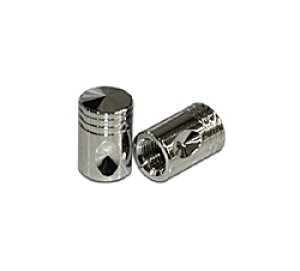 Photo1: Chromed Piston Air Valve Cap
