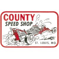HOT ROD Sticker COUNTY SPEED SHOP Sticker