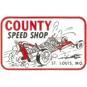 Photo1: HOT ROD Sticker COUNTY SPEED SHOP Sticker