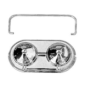 Photo1: Chrome Brake Master Cylinder Cover 2 3/8 inchx5 inch