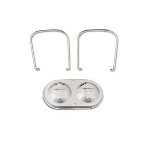 Photo1: Chrome Brake Master Cylinder Cover 3 inchx5 3/4 inch