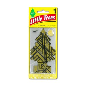 Photo1: Little Tree Paper Air Freshener Gold