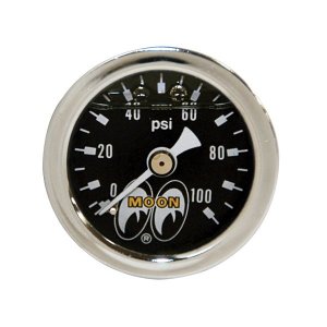 Photo1: Direct mount Fuel / Oil Pressure Gauge  (0-100psi)