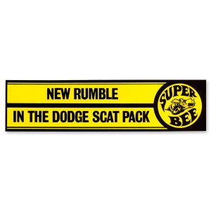 Photo1: NEW RUMBLE IN THE DODGE SCAT PACK - Super Bee