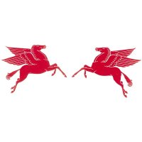 HOT ROD Sticker Pegasus Mobil Right Left Pair Sticker
