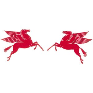 Photo1: HOT ROD Sticker Pegasus Mobil Right Left Pair Sticker
