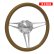 Photo1: Budnik Steering Wheel Beveled Sport 13-3/4inch (1)
