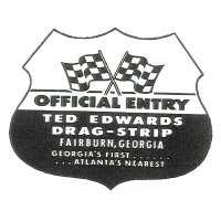 HOT ROD Sticker TED EDWARDS DRAG-STRIP