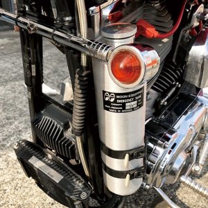 Photo4: 【For 2,000 up TC Softail】Bolt-on Bracket for MOONEYES ORIGINAL Emergency Tank