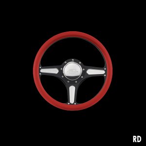 Photo5: Billet Specialties Steering Wheels Street Lite 35cm Black Black Anodized
