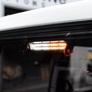 Photo1: White-Amber Strobe Lights Bar