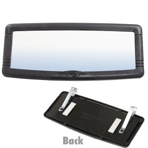 Photo1: Deluxe Visor Mirror Black
